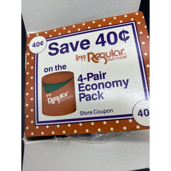 NEW Vtg Leggs Regular Pantyhose 2 Pair Sheer Toe SunTan Nylon Size Queen - Picture 7 of 8